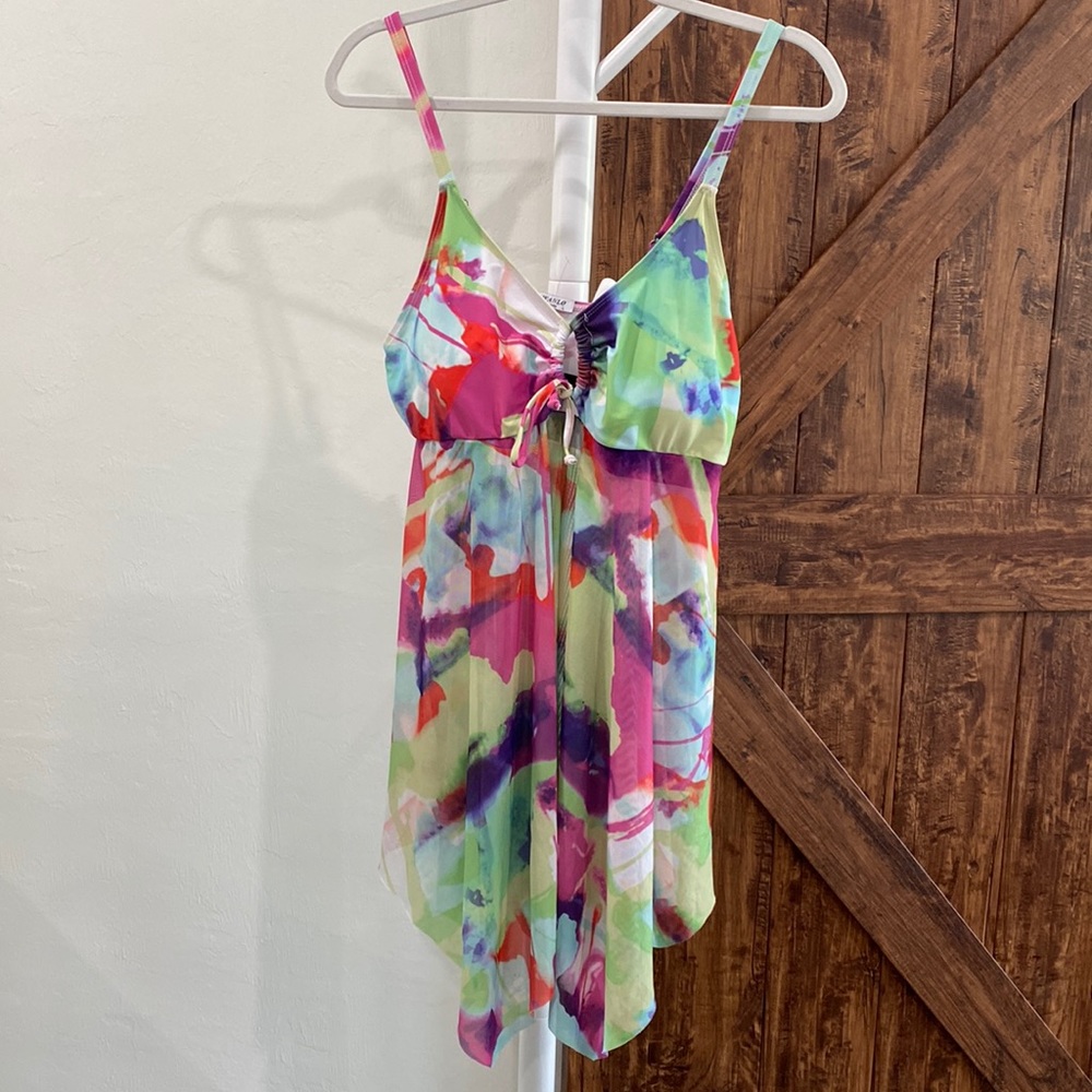 Finwanlo bathing suit top. Modest bikini  size large